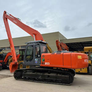 Used Hitachi EX200-3 200 Crawler Excavator for Sale with 18m Long <b>Boom</b> Digger for sale - Product Image 1