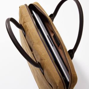 Bolso de mensajero para hombre, bolso impermeable Vintage para ordenador portátil, bolso de hombro resistente, maletín de lona encerada de cuero genuino - Product Image 3