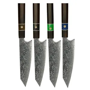 새로운 디자인 목제 손잡이 일본 칼 요리사 칼 다마스커스 강철 칼
