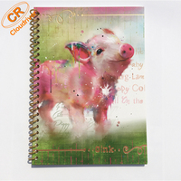 Carnet personnalisé B6/A6 coloré promotionnel en papier et plastique avec reliure spirale, journal scolaire par sublimation, estampage à chaud, logo personnalisé