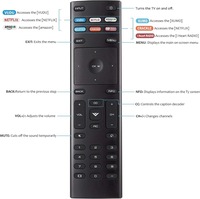 Control Remoto Personalizado con Logotipo XRT-136 XRT122 XRT270 XRT136 Compatible con Televisores Ruixuan VIZIO
