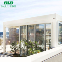 Système de toit à lames en aluminium, gazebo de jardin électrique, imperméable, kit de toit à lames