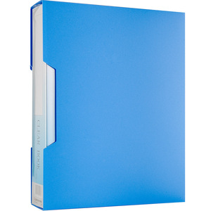 Comix United Clear Book A4 Size 100 Folders Office Organizer <b>Blue</b> And Black Standing Type PP <b>Material</b> - Product Image 3