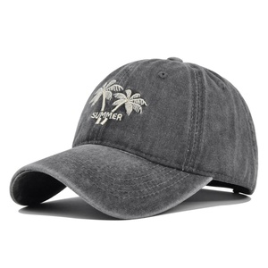 Gorra de Béisbol Personalizada con Bordado de Palmera de Coco Vintage, Logotipo Personalizado, Lavada, Desgastada, Retro, Unisex, Deportiva de Invierno para Hombre - Product Image 6