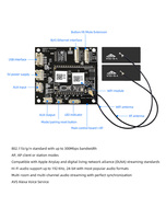 Carte d'amplificateur Dsp Dac de puissance audio numérique sans fil CL-100WB le module récepteur de source audio WiFi & BT HDM I