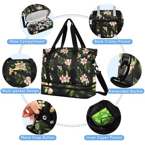 Wholesale Leisure Travel <b>Bag</b> Customs Hawaii Print Dry and Wet Separation Sports Fitness <b>Training</b> <b>Bag</b> Duffel <b>Bag</b> - Product Image 5