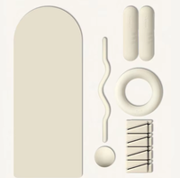 Kit de Pilates : Tapis de Yoga, Ensemble d'haltères, Accessoires de Pilates, Bracelets de cheville et de poignet personnalisés, Barre de musculation, Anneau de résistance en silicone