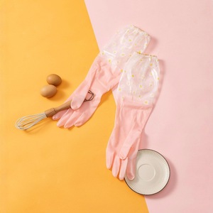 Gants de nettoyage imperméables pour les travaux ménagers, gants de cuisine en latex, gants de vaisselle, gants de lessive, gants en caoutchouc résistants à l'usure - Product Image 4