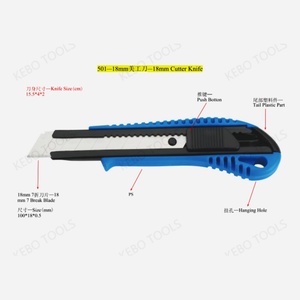 Cuchillo Multiusos Industrial Retráctil Yuyao Kebo con Hoja de Acero al Carbono y Funda de Plástico, OEM Disponible - Product Image 2
