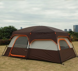 Grande <span class=keywords><strong>tente</strong></span> <span class=keywords><strong>de</strong></span> camping <span class=keywords><strong>gonflable</strong></span> <span class=keywords><strong>de</strong></span> luxe, ultralégère et imperméable, en <span class=keywords><strong>toile</strong></span> avec poteaux en fibre <span class=keywords><strong>de</strong></span> verre pour les aventures en plein air - Product Image 2