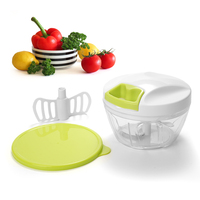 Mini hachoir à légumes en plastique, mixeur à sauce, hachoir à ail multifonctionnel, broyeur à oignon, écologique