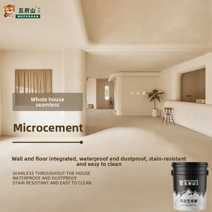 Revêtement micro-ciment auto-nivelant à base d'eau, résistant aux taches, <span class=keywords><strong>peinture</strong></span> artistique pour la rénovation des bâtiments commerciaux, sols et murs - Product Image 1