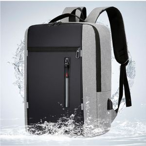 Laptop <b>Backpack</b> Bag Large Capacity Multifunction Soft Fashion <b>Black</b> Waterproof - Product Image 6
