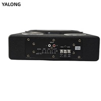 Prix d'usine – Subwoofer de voiture mince en bois de 10 pouces avec boîtier en peluche, 120 W RMS, bobine simple, ajustement universel