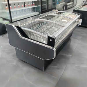 Vitrine réfrigérée pour charcuterie, réfrigérateur commercial pour aliments cuisinés avec porte en verre trempé - Product Image 1