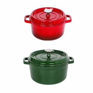 Nouvel ensemble de casseroles de cuisine émaillées personnalisées les plus vendues, batterie de cuisine en fonte émaillée antiadhésive en gros - Product Image 1
