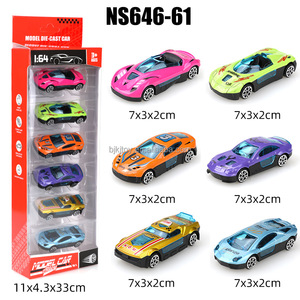 Lot de voitures miniatures en métal moulé sous pression 1/64, modèles de véhicules en alliage, petites voitures de course en plastique, jouets de collection - Product Image 6