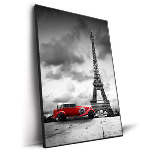 Haute Qualité D'impression Giclée <span class=keywords><strong>Paris</strong></span> Tour Eiffel Noir Art Rue Ville View Photographie Photo Toile Peinture Murale Décor - Product Image 4
