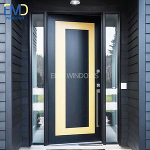 Puerta de Vidrio y Aluminio Residencial, Puertas Francesas Exteriores con Persianas - Product Image 1