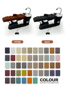 كرسي غسيل شعر فاخر قابل للإمالة مع مضخة هيدروليكية وحوض سيراميك لصالونات الحلاقة - Product Image 6