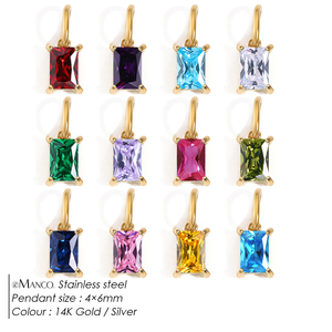 Exhibidor de Joyería Rectangular de Acero Inoxidable EManco Charm Light, Joyería Hip Hop, Compra al por Mayor, Dijes para el Día de San Patricio y Cumpleaños - Product Image 2
