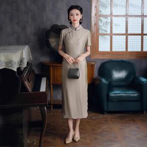 2025 Tang Dynasty Love interwoven Silk cheongsam Mula high-end ใหม่<span class=keywords><strong>ชุด</strong></span>ฤดูร้อนสไตล์<span class=keywords><strong>จีน</strong></span>สำหรับผู้หญิงสวมใส่ทุกวันด้วยเงิน - Product Image 5