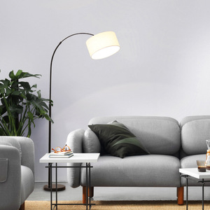 Lámpara de Pie Moderna de Latón Negro con Pantalla de Cristal, Altura Ajustable, Base E26, Luz LED Blanca Fría, Regulable, Alto CRI 90, Residencial - Product Image 6