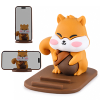 Pemegang ponsel desain lucu, dudukan telepon genggam Universal tupai cantik