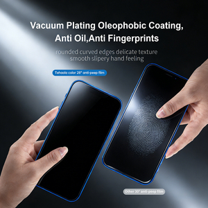 28 °   Pellicola Protettiva Privacy Anti-Spia in <span class=keywords><strong>Vetro</strong></span> <span class=keywords><strong>Temperato</strong></span> per <span class=keywords><strong>iPhone</strong></span> <span class=keywords><strong>13</strong></span>/14/15/16/17 <span class=keywords><strong>Pro</strong></span> Max Plus, Allineamento Automatico Antipolvere 9H 2.5D - Product Image 4