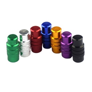 Tapa de válvula de aleación de aluminio CNC multicolor para bicicleta, piezas de repuesto para válvula francesa de neumático sin cámara - Product Image 1