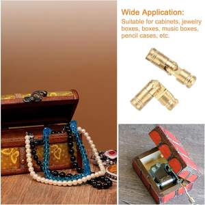 UXCELL-<span class=keywords><strong>Bisagra</strong></span> cilíndrica de latón invisible de 15x4mm, soporte plegable oculto, bisagras ocultas cilíndricas para muebles de bricolaje, 18 unidades - Product Image 6