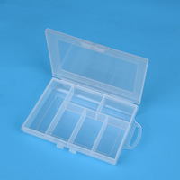 Boîte portable mini en plastique PP, revêtement UV, recyclable, forme carrée, pour épingles à cheveux, élastiques, pinces de maquillage, rangement de bijoux