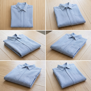 Robe pour filles en tissu écologique, coton Khadi biologique 100D, rayé, fil cardé, 70 GSM, léger, tissé à la main, respirant, séchage rapide - Product Image 2