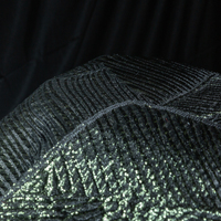 KEER Usine Personnalisée Vente en Gros TDJ1585M-L Vente en Gros Automne Hiver Abstrait Rayure Dark Dot Style Populaire Robe Jupe Brocart Polyester Jacquard Tissu