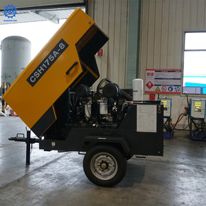 Compresseur d'air diesel portable CSH175A-8 185 Cfm 145 Psi 8 Bar 36,8 Kw avec remorque pour le sablage - Product Image 3