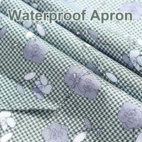 3 Paket Apron Bunga untuk Wanita dengan Kantong, Tahan Air, Dapat Disesuaikan, untuk Memasak, Berkebun, Seni, dan Kerajinan