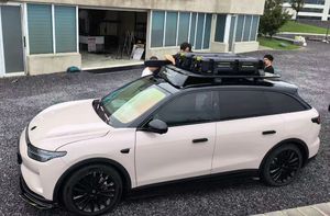 Porte-bagages de toit noir en alliage d'aluminium, plateforme de transport de marchandises - Product Image 2