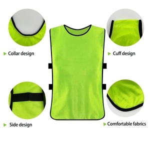 Chasubles d'Entraînement de Football Personnalisées 100 % Polyester Respirantes, Gilets de Sport, Dégaines de Football - Product Image 4