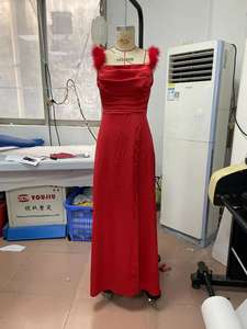 เดรสงานปาร์ตี้ตอนเย็นของผู้หญิงเดรสเข้ารูปเปิดไหล่แขนแร็กแลนเซ็กซี่ฤดูร้อน2024 - Product Image 5