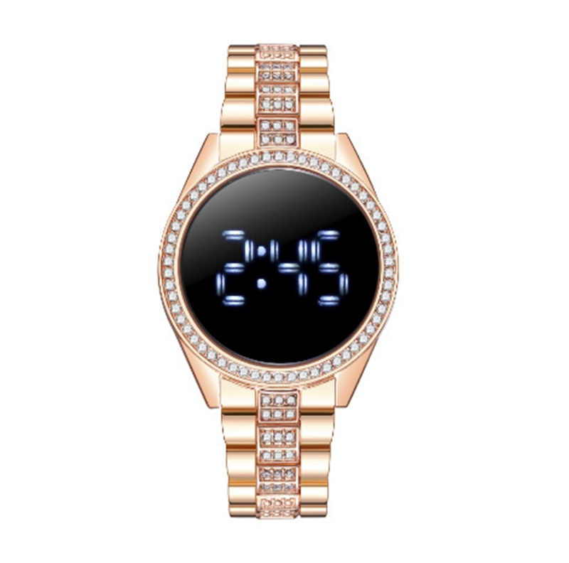 knee length dresses for ladies Women Watches Gem Cut Geometry Crystal Leather Quartz Wristwatch Fashi –  V.I.P Digital Presence main image 0