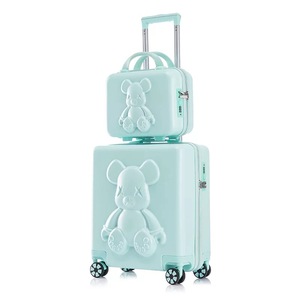 Valigia <span class=keywords><strong>per</strong></span> Studenti in ABS di Grande Capacità, Set di Bagagli Trolley da 14 e 18 Pollici <span class=keywords><strong>per</strong></span> <span class=keywords><strong>Bambini</strong></span> - Product Image 1