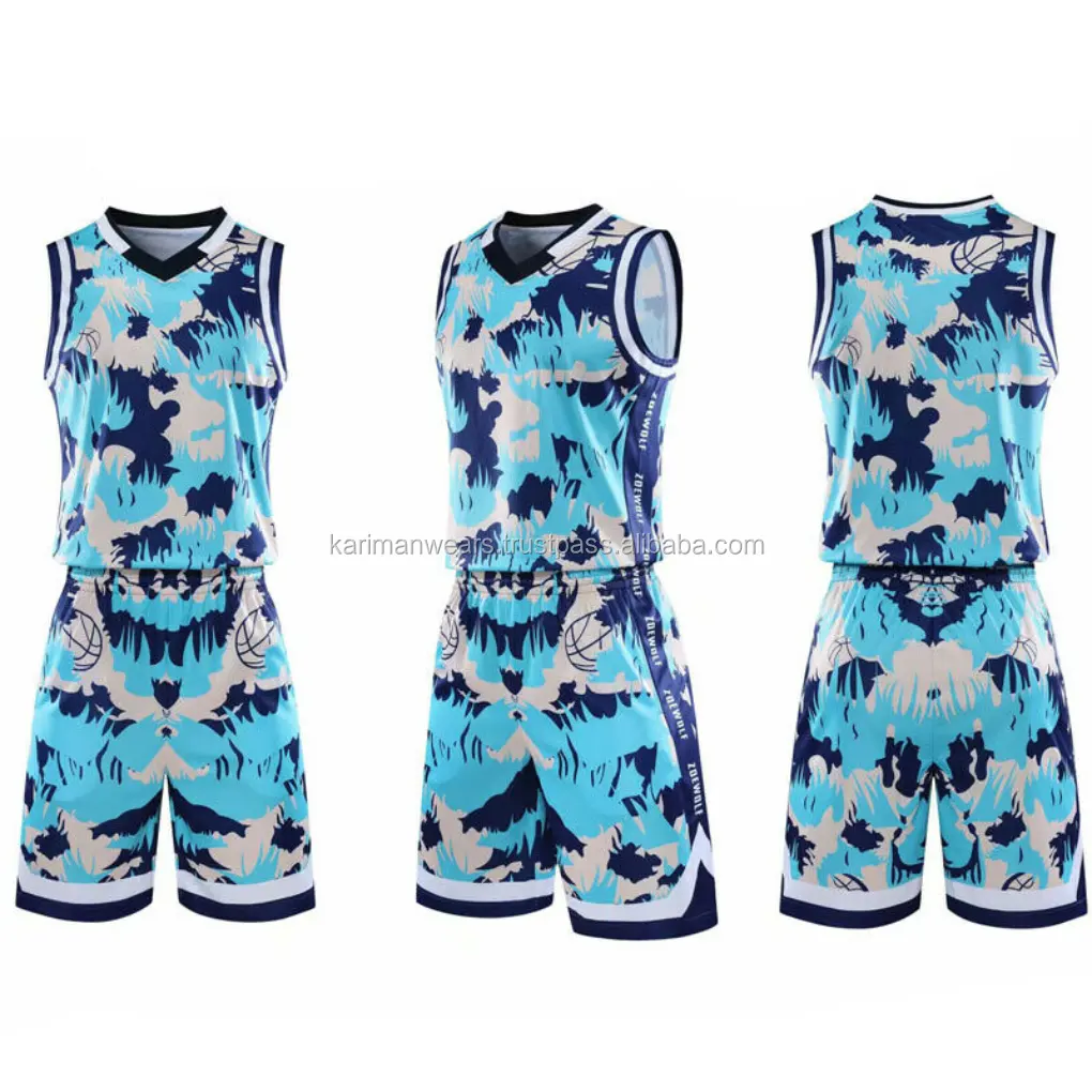 Reversible Mens Sublimated Basketball Jerseys Womens Basketball Uniform Design