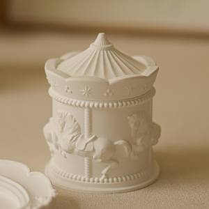 Bougie en cire de soja artisanale à l'aromathérapie, design carrousel, ornements de niche raffinés, pour anniversaire, Thanksgiving, Noël, cadeau pour filles, en barres - Product Image 6