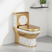 Articles sanitaires en céramique monobloc de haute qualité au design moderne WC toilette double chasse avec valve de chasse à grand débit commode de lavage