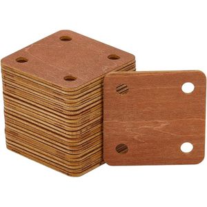 12pcs Wooden <b>Weaving</b> Card, 4 Holes 2x2 Inch Square Tablet <b>Weaving</b> Cards for Knitting Loom <b>Kit</b> Supplies, DIY Knitting Tools - Product Image 4