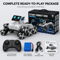 Chien robotique bionique IA avec télécommande, interaction vocale et fonctions de compagnie émotionnelle pour enfants – Cadeau idéal
