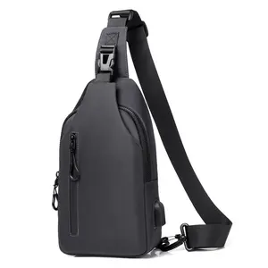 Multifunction Crossbody Bags Men Usb Charging Chest Pack Messengers Sling Bags Water Repellent Shoulder Bag 2023
