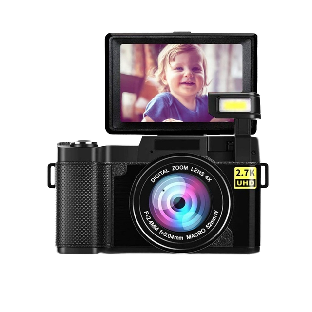 Digital Camera 5K Cameras for Photography YouTube Vlogging UHD Autofocus Compact Point and Shoot Flip Screen Camera