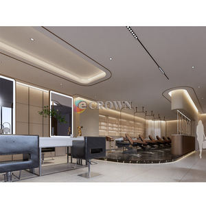 Shop showcase Counter Store Luxury Counter Salon Shop Cabinet Design <strong>Pl</strong> Design Beauty Countersalon Shop Barber showcase OEM - Product Image 4