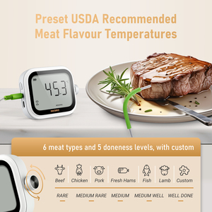 Termómetro de Carne Multifuncional INKBIRD IKT-031 con Temporizador <span class=keywords><strong>Pomodoro</strong></span>, Recetas y Sonda para Cocinar, Asar, Hornear y Ahumar - Product Image 2